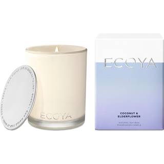 Ecoya Coconut & Elderflower Candle 400 gr 80t brennetid - 400 g
