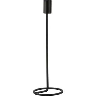 Lysestage 29cm Dia10cm Sort Metal