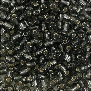 Klar Grå Rocaiperler 4 mm - 25 g til Smykker