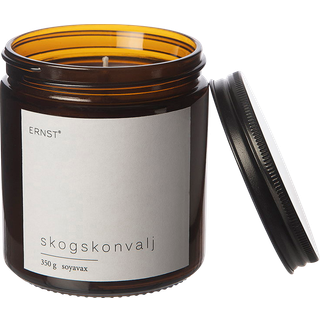 ERNST Ernst duftlys i glas med låg Ø9 cm Skov-kohvede