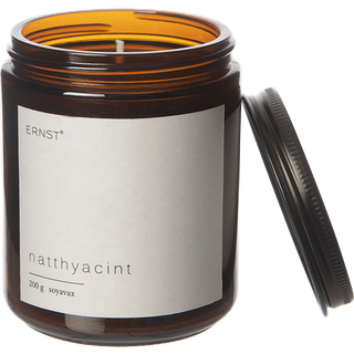 Ernst Natthyacint Duftlys t 340 g - Duftlys Glas Brun - 350128