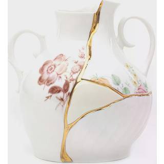 Seletti Kintsugi Vase 18x19 Cm - Vaser Benporcelæn Hvid - 9676