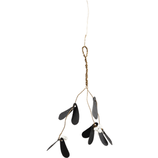 Mistletoe julepynt, Sort L 15 cm