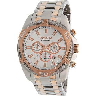 Invicta 34134 Bolt Sølvfarvet/Rosaguldtonet stål Ø50 mm