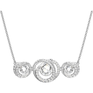 Swarovski Generation Silver Bar Necklace - Adjustable