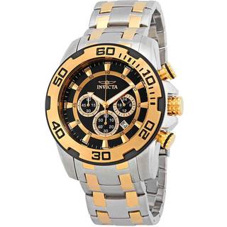 Invicta 22322 Pro Diver Sort/Gul guldtonet stål Ø50 mm