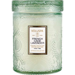 Voluspa Small Glass Jar French Cade And Lavender 50h