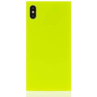 iDecoz Square Case - Neon (iPhone Xs Max) - Gul