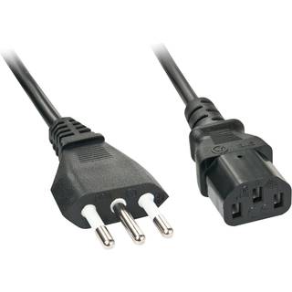 LINDY Italien. IEC-Netzkabel, 2m  Italien. Netzst.-IEC320 C13