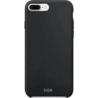 SiGN Liquid Silicone Cover til iPhone 7 & 8 Plus - Sort