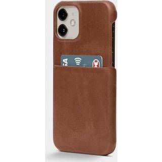 Trunk iPhone 11 Pro / XS / X Ægte Læder Mobil Cover m. Kortlomme - Brun