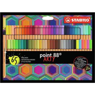 STABILO - Pen 88 fineliner ARTY cardboard wallet of 65 colors