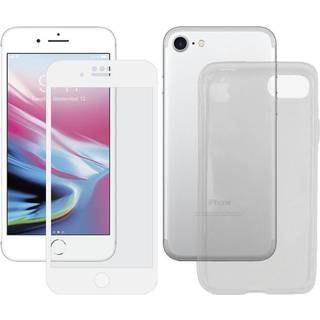 iPhone SE (2022 / 2020) / 8 / 7 PanzerGlass 360° Protection (Glas m. Hvid Kant + Bagside Cover)