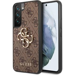 Guess 4G Big Metal Logo Samsung Galaxy S22 5G Hybrid Cover - Brun