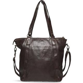 Pia Ries, skind shopper, 082-brun