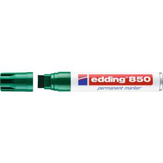 Edding 850-4 grøn Permanent marker, flad spids 5-15mm (5stk.)