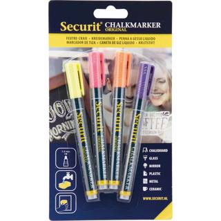 Securit SMA100 Kridtmarker | Tropisk | 4 farver