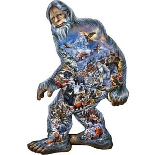 SunSout Inc - Yeti - 850 PC Special Shape Jigsaw -puslespil af kunstner: Eva Nikolskaya - F?rdig st?rrelse 25 """" X 38 """" - MPN# 95017