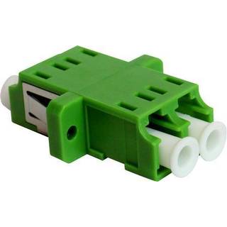 Adapter lc/apc duplex singlemode grøn