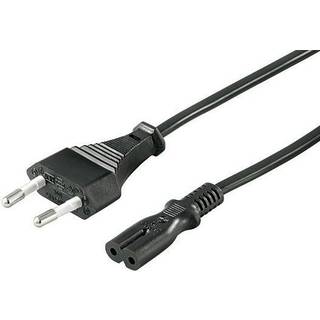 Netkabel med sekskantet Euro netstik (8-tals) - 2 m