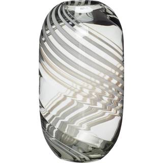 Hübsch Hübsch vase 28 cm Grøn-hvid