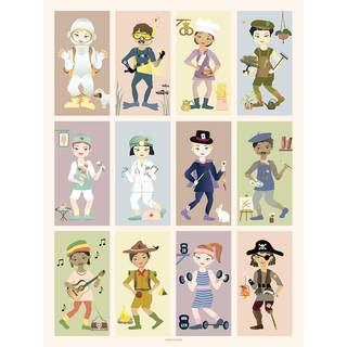 Tilbud: Spar 40% - When I Grow Up - Plakat 50x70 cm fra ViSSEVASSE