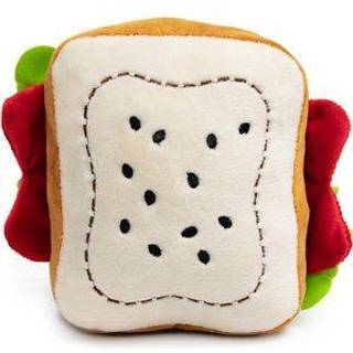 Buckle-down Dog Toy Plush Squeaker Scooby Doo Sandwich Multi Color 6 """" X 6 """" DTPT-SDBE