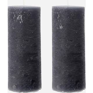 Bloklys, Rustic Wax, Mørkegrå