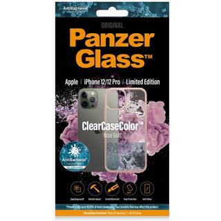 PanzerGlass ClearCase iPhone 12/12 Pro Cover, Rose Gold