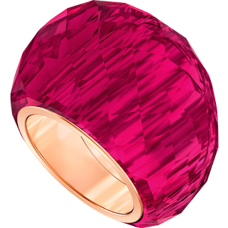Nirvana Ring, Rot, Roségoldfarbenes Finish