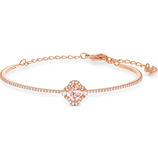 Una Angelic Armreif, Glücksklee, Rosa, Roségold-Legierungsschicht