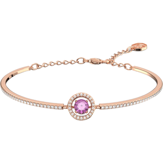 Una Armreif, Rundschliff, Violett, Roségold-Legierungsschicht