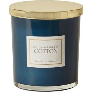 DACORE Duftlys i blåt glas - cotton