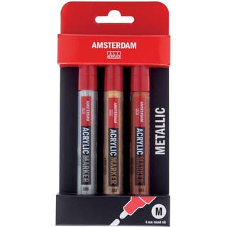 Amsterdam akrylmarker set - Metallic 3 x 4 mm