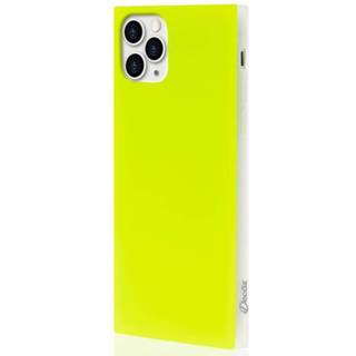 iDecoz Square Case - Neon (iPhone 11 Pro Max) - Gul