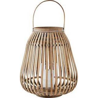 Amas Lanterne fra Villa Collection - Natur farve - Bambus/Glas