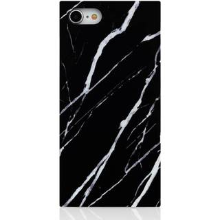 iDecoz Square Case - Marmor (iPhone SE3 /SE2/8/7) - Sort