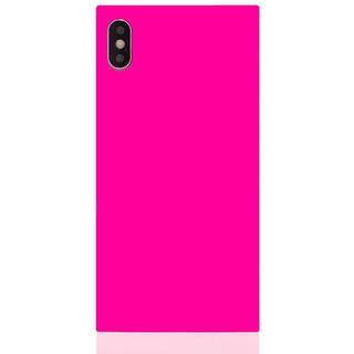 iDecoz Square Case - Neon (iPhone Xs Max) - Lyserød
