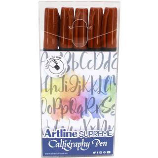 Artline Supreme Calligraphy Pen 5 - set sepia