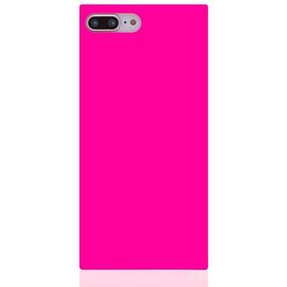 iDecoz Square Case - Neon (iPhone 8/7 Plus) - Lyserød