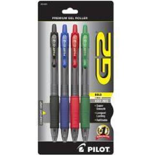 Pilot G2 Premium Gel Roller Pens Bold 1 mm pakke med 4 forskellige farver