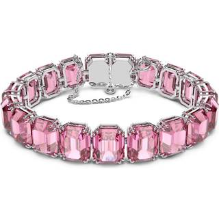 Swarovski Octagon Cut Pink Mellenia Bracelet - 19cm