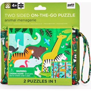 Petit Collage Puzzle Animal Menagerie - Puslespil