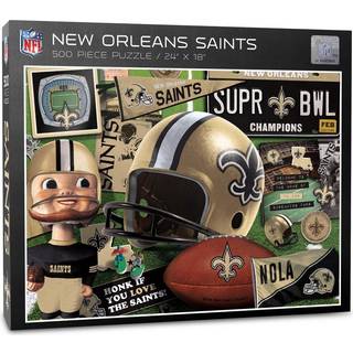 Youthefan NFL New Orleans Saints Retro Series -puslespil - 500 stykker hold farver store