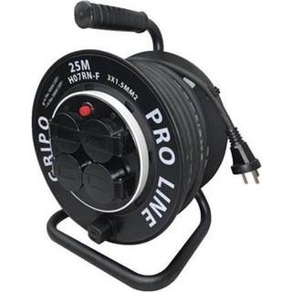 Gripo Kabeltromle 25m H07rn-f 3g1,5 4ud Fikseret - 7685
