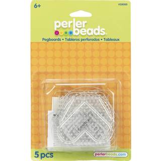 Perler perler grundl?ggende former Clear Pegboard Set Small Clear 5 pcs