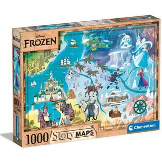 Clementoni Puslespil Disney Frozen Kort 1000 Brikker