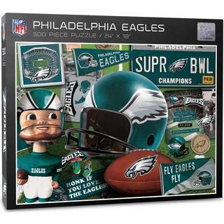 Youthefan NFL Philadelphia Eagles Retro Series Puzzle - 500 stykker Team farver store
