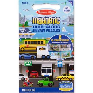 Melissa & Doug Take-Along Magnetic Jigsaw Puzzles Travel Leget?jsk?ret?jer (2 15-stykke puslespil)