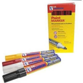 CH Hanson 10297 Red Paint Markers - 12 Count Box